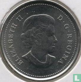 Canada 25 cents 2011 (non coloré) "Peregrine falcon" - Image 2