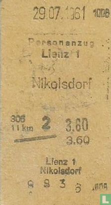 Treinkaartje Lienz - Nikolsdorf