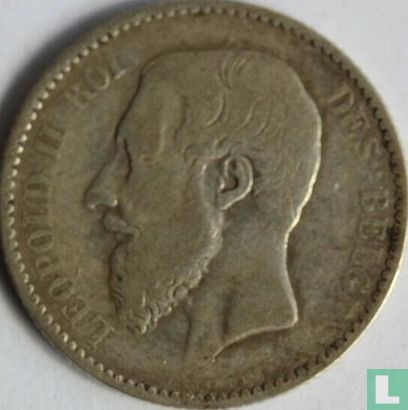 Belgien 1 Franc 1886 (FRA - L. WIENER) - Bild 2