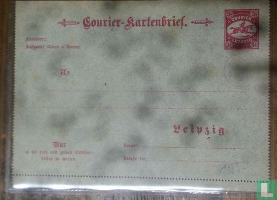 Courier card letter