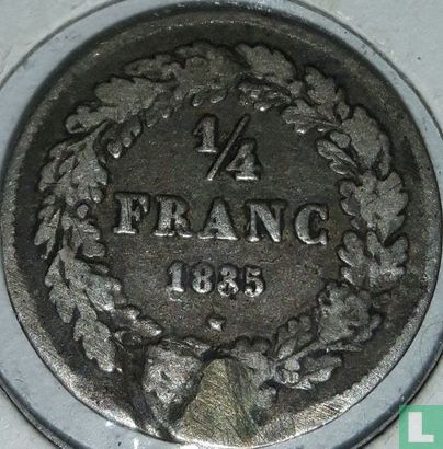 Belgium ¼ franc 1835 (without BRAEMT F.) - Image 1