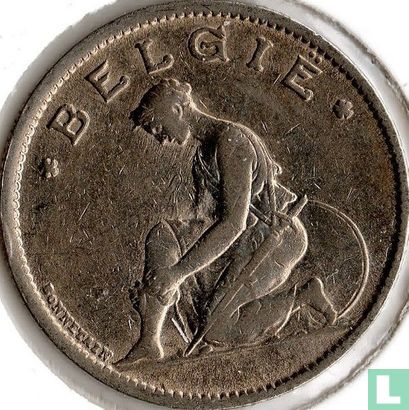 Belgium 1 franc 1934 (NLD) - Image 2