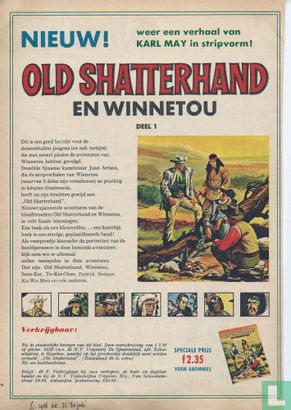 Nieuw! Weer een verhaal van Karl May in stripvorm! Old Shatterhand en Winnetou deel 1
