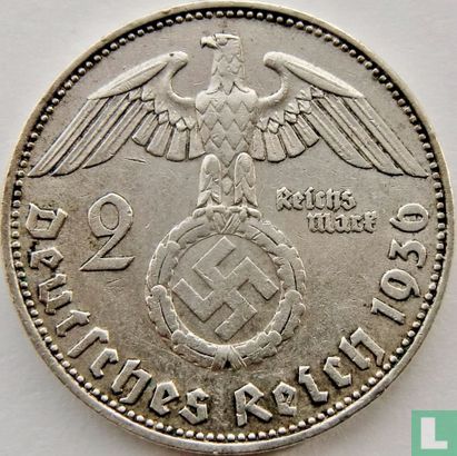 Duitse Rijk 2 reichsmark 1936 (E) - Afbeelding 1