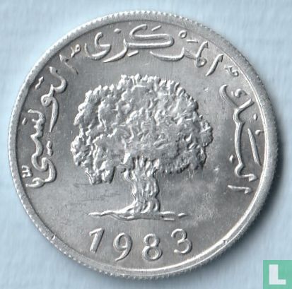 Tunesien 5 Millim 1983 - Bild 1
