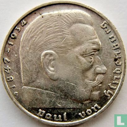 Deutsches Reich 2 Reichsmark 1936 (G) - Bild 2