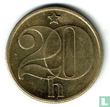 Tsjecho-Slowakije 20 haleru 1980 - Afbeelding 2