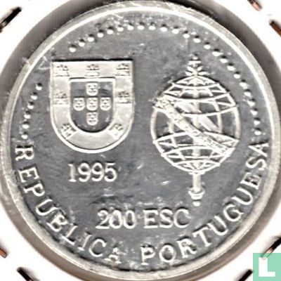 Portugal 200 escudos 1995 (zilver) "470th anniversary Discovery of Australia" - Afbeelding 1