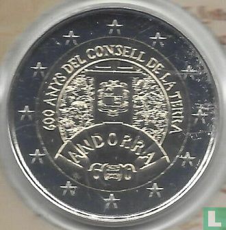 Andorra 2 euro 2019 (coincard - Govern d'Andorra) "600 years Consell de la Terra" - Afbeelding 3