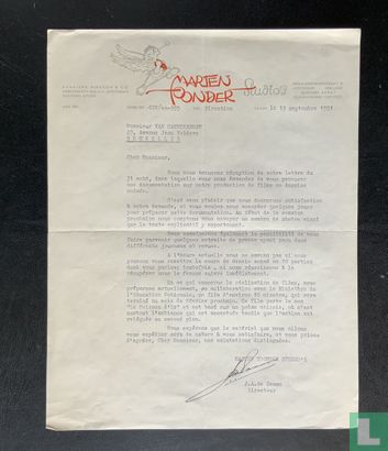 Originele Brief Marten Toonder Studio’s 13-9-1951  - Bild 1