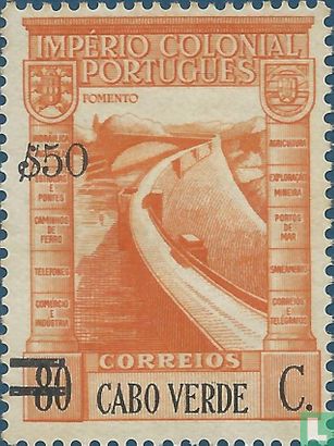 Portugiesisch Reich mit Aufdruck