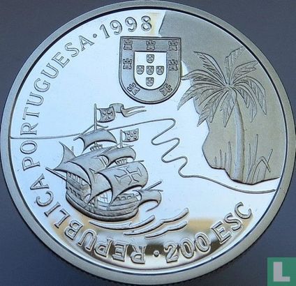 Portugal 200 escudos 1998 (BE - argent) "Discovery of Natal in 1497" - Image 1