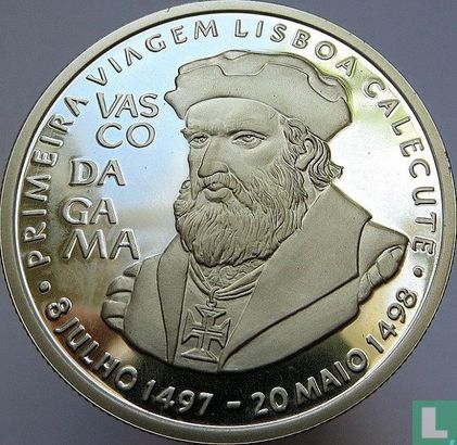Portugal 200 escudos 1998 (BE - argent) "500th anniversary First expedition of Vasco da Gama in India" - Image 2