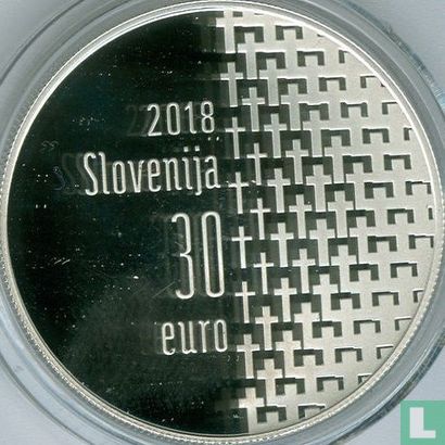 Slovenia 30 euro 2018 (PROOF) "Centenary of the End of the First World War" - Image 1