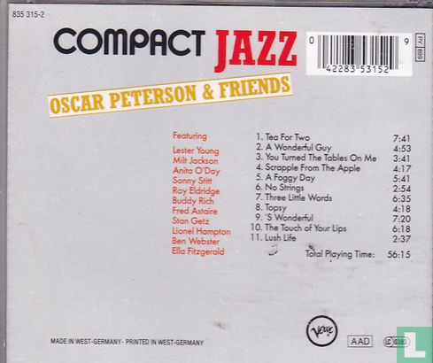 Oscar Peterson & Friends Three - Afbeelding 2