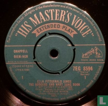 Ella Fitzgerald Sings Rodgers and Hart Songbook - Afbeelding 3