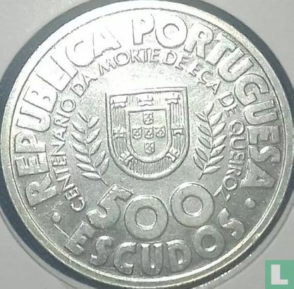 Portugal 500 escudos 2000 "100th anniversary Death of Eça de Queiroz" - Afbeelding 2