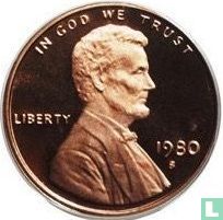 United States 1 cent 1980 (PROOF) - Image 1