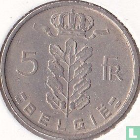 Belgium 5 francs 1981 (NLD) - Image 2