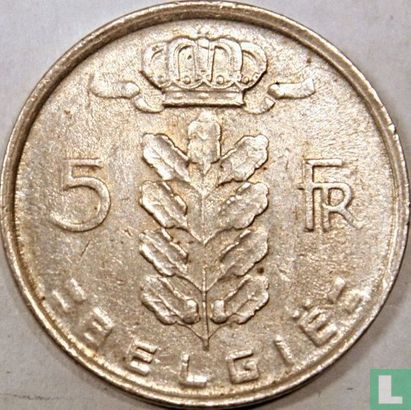 Belgium 5 francs 1978 (NLD) - Image 2