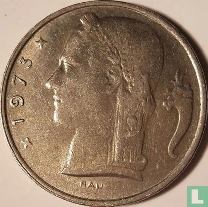 Belgium 5 francs 1973 (NLD) - Image 1