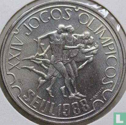 Portugal 250 escudos 1988 (zilver) "Summer Olympics in Seoul" - Afbeelding 1