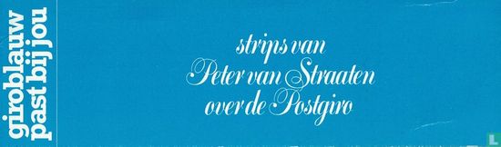 Strips van Peter van Straaten over de Postgiro - Image 1