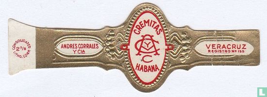 Cremitas ACyC Habana - Andrés Corrales y Cia - Veracruz registro No. 155 - Image 1