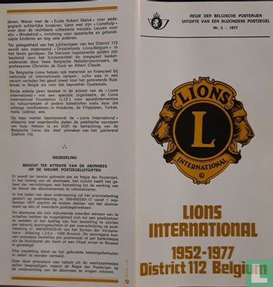 Lions International 1952-1977 District 112 Belgium - Afbeelding 1