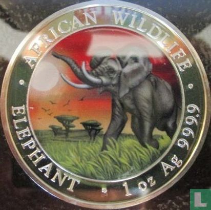Somalia 100 Shilling 2016 (gefärbt) "Elephant" - Bild 2