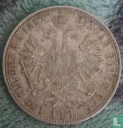 Austria 1 florin 1892 - Image 1