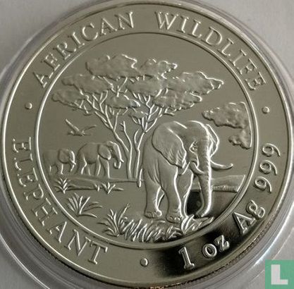 Somalie 100 shillings 2012 (non coloré) "Elephant" - Image 2
