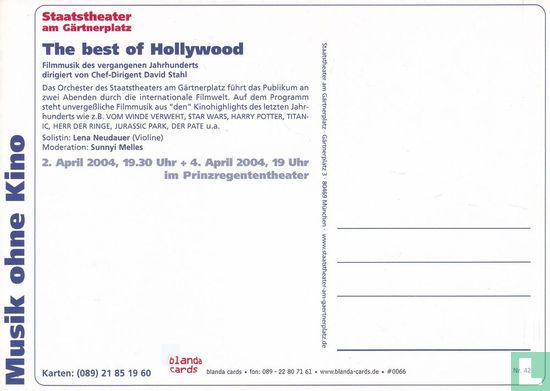 0066 - Staatstheater an Gärtnerplatz "The best of Hollywood" - Afbeelding 2