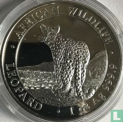 Somalië 100 shillings 2018 (kleurloos) "Leopard" - Afbeelding 2