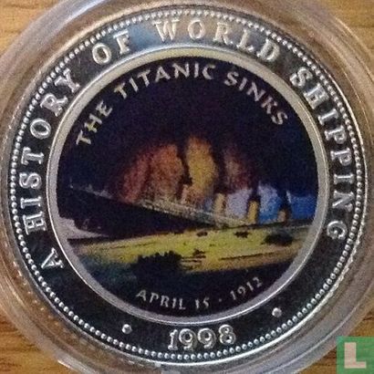Somalie 250 shillings 1998 (BE) "Titanic sinks" - Image 1