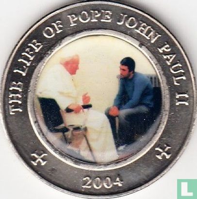 Somalië 25 shillings 2004 "Pope speaking with a believer" - Afbeelding 1