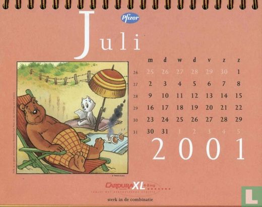Pfizer kalender juli 2001 - Afbeelding 3