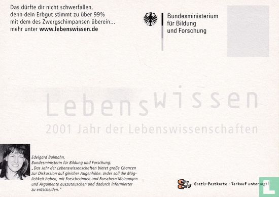 Bundesministerium - 2001 Jahr der Lebenswissenschaften "Mach mir den Affen!" - Afbeelding 2