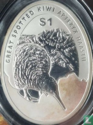 New Zealand 1 dollar 2016 (folder) "Great spotted kiwi" - Image 3