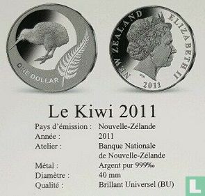 Nieuw-Zeeland 1 dollar 2011 "Kiwi" - Afbeelding 3