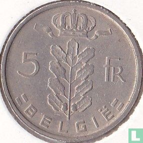 Belgien 5 Franc 1963 (NLD) - Bild 2