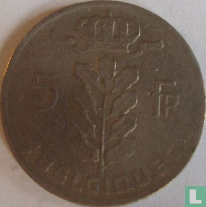 België 5 francs 1968 (FRA) - Afbeelding 2