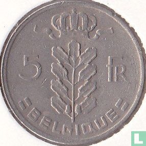 Belgique 5 francs 1961 (FRA) - Image 2