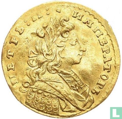 Rusland 10 roebel (Ducat) 1729 - Afbeelding 2