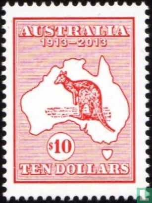 100 years of Kangaroo stamps