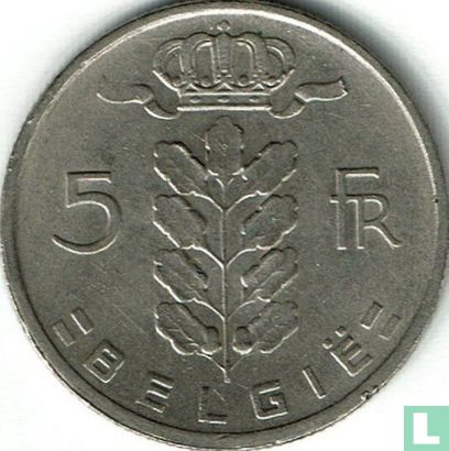 Belgique 5 francs 1960 - Image 2