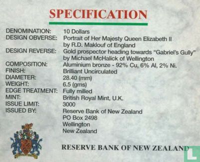 Nieuw-Zeeland 10 dollars 1997 "Gabriel's Gully" - Afbeelding 3