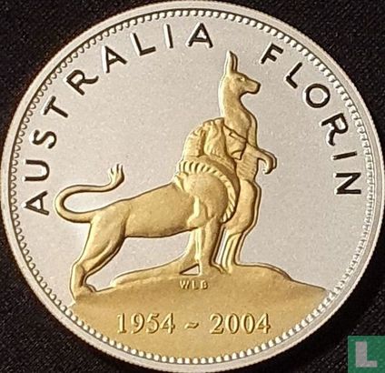Australië 1 dollar 2004 (PROOF) "50th anniversary First royal visit of Queen Elizabeth II" - Afbeelding 1