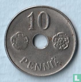 Finlande 10 penniä 1945 (type 1) - Image 2