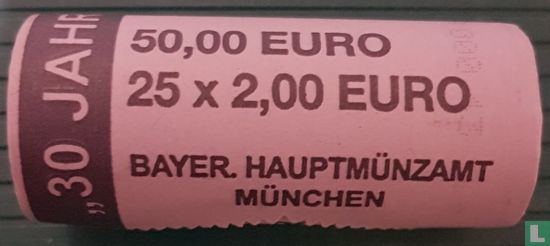 Duitsland 2 euro 2019 (D - rol) "30 years Fall of Berlin wall" - Afbeelding 2